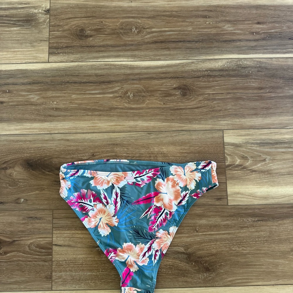 Roxy womens high-waisted Floral Bikini Bottom size large - Picture 5 of 6